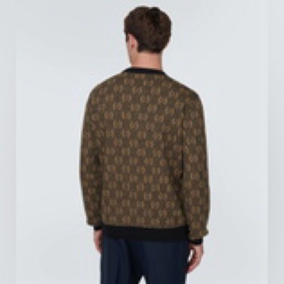 NWOT Gucci GG jacquard wool sweater - Picture 4 of 11